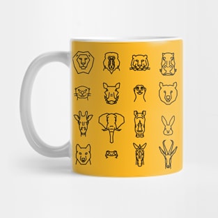 Animal Kingdom I (Black) Mug